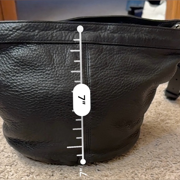 ALLSAINTS BLACK FETCH LEATHER CROSSBODY BAG - Picture 9 of 11